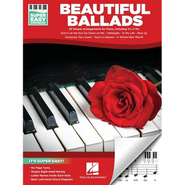 Beautiful Ballads - Super Easy Songbook: 50 Simple Arrangements for Piano
