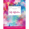 Adult Coloring Journal: Self-Reflection (Butterfly Illustrations, Rainbow Canvas)