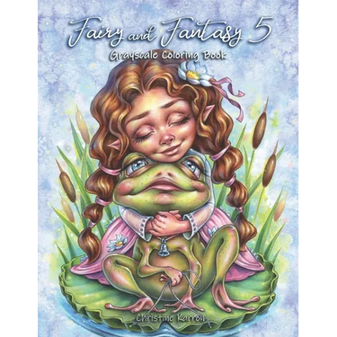 Fairy and Fantasy 5 Grayscale Coloring Book