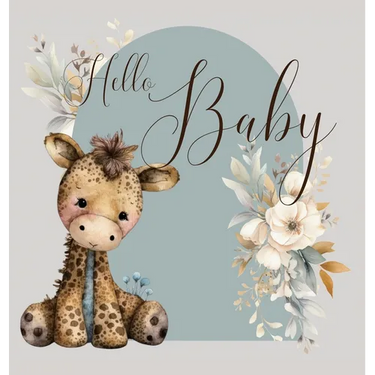 Hello Baby, Baby Shower Guest Book (hardback)