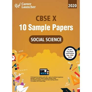Cbse 2020: Class X - 10 Sample papers - Social Science