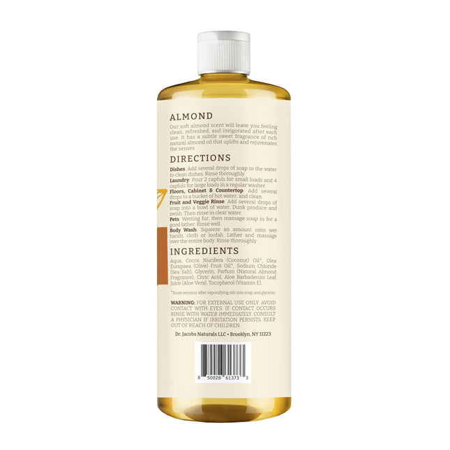 Almond All in 1 Castile Soap by Dr. Jacobs Naturals