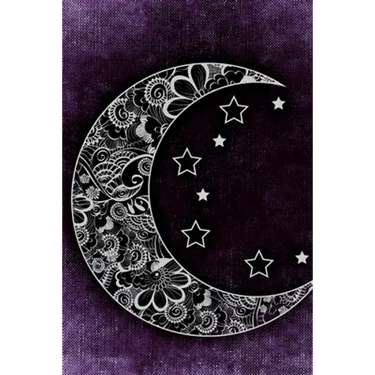 Purple Moon: 6" x 9" Cornell Layout Glossy Soft Cover