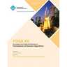 FOGA XII Proceedings of the Twelfth ACM Workshop on Foundation of Genetic Algorithms