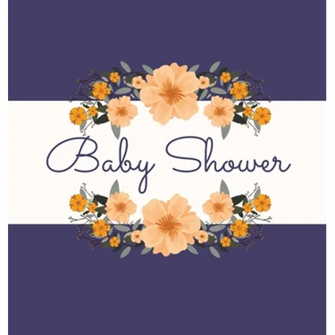 Floral Baby Shower Guest Book (Hardcover): Baby shower guest book, celebrations decor, memory book, baby shower guest book, celebration message log bo