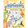 Trace the Alphabet Workbook: Letters of the Alphabet and Sight Words (Animal Edition): Reading and Writing for Grades Pre-K and Kindergarten / Ages 3+
