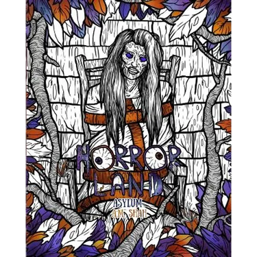 Adult Coloring Book Horror Land: Asylum (Book 6)