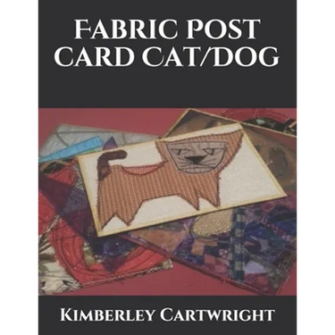 Fabric Post Card Cat/Dog