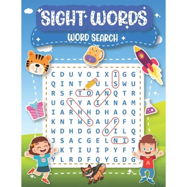Sight Words Word Search: for Kids High Frequency - 100 Word Search Puzzles for Kids - Large Size "8.5x11"