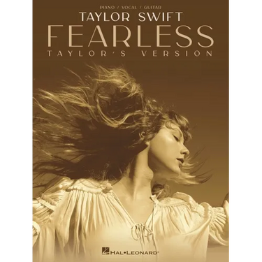 Taylor Swift - Fearless (Taylor's Version) Piano/Vocal/Guitar Songbook - Taylor Swift Sheet Music Bo