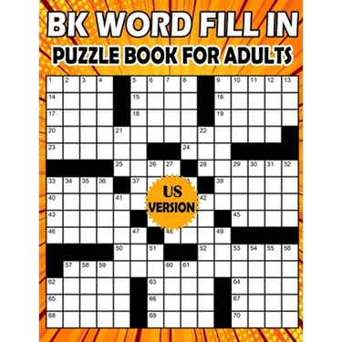 BK Word fill in puzzle book for adults: fill ins puzzle book for adults & seniors - Puzzle from (BK Bouchama)