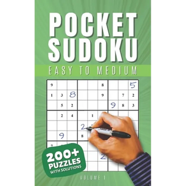 Pocket Sudoku Easy to Medium With Solutions: Travel-Friendly Sudoku Puzzle Book with 200 Easy to Medium Problems and Solutions - Compact Size - Journe