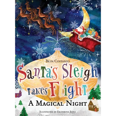 Santa's Sleigh Takes Flight! A Magical Night.