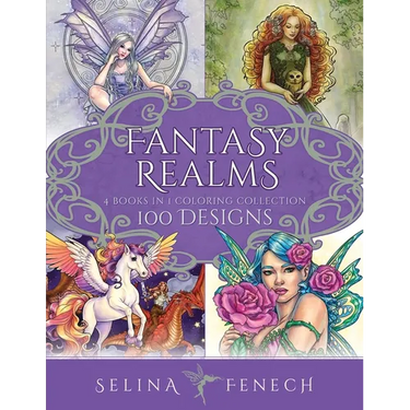 Fantasy Realms Coloring Collection: 100 Designs
