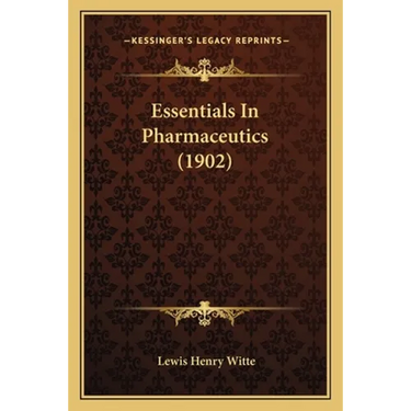 Essentials In Pharmaceutics (1902)