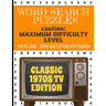 Word Search Puzzles Caution: Maximum Difficulty Level: The Most Difficult Puzzle We Make- Over 600 Letters Per Puzzle - 25x25 Grid Size- For People