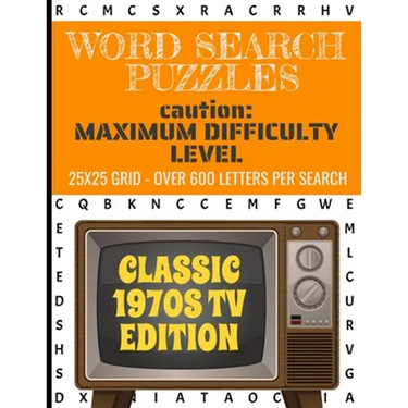 Word Search Puzzles Caution: Maximum Difficulty Level: The Most Difficult Puzzle We Make- Over 600 Letters Per Puzzle - 25x25 Grid Size- For People