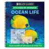 Brain Games - Sticker by Number: Ocean Life (Easy - Square Stickers): Create Beautiful Art with Easy to Use Sticker Fun!