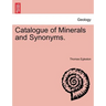 Catalogue of Minerals and Synonyms.