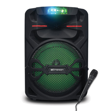 Portable 12" Bluetooth Party Speaker with Disco Lights