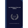 Law Relating to Press and Sedition