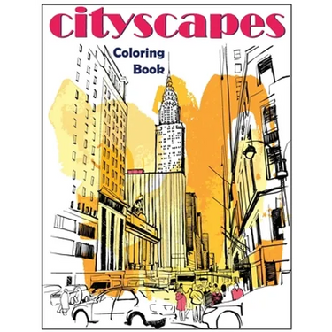 Cityscapes: An Adult Coloring Book With Splendid Hand-Drawn Designs of Famous Cities and Architectural Gems