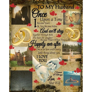 To My Husband Once Upon A Time I Became Yours & You Became Mine And We'll Stay Together Through Both The Tears & Laughter: 20th Anniversary Gifts For