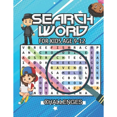 Search word for kids ages 9 to 12: First Kids Word Search Puzzle Book-Various levels of challenges-Fun Learning Activities for Kids