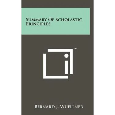 Summary Of Scholastic Principles