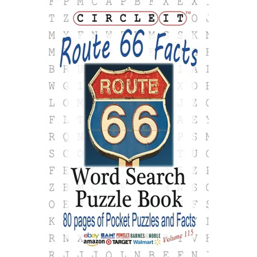 Circle It, U.S. Route 66 Facts, Word Search, Puzzle Book