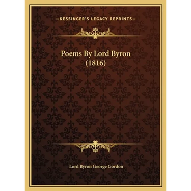 Poems By Lord Byron (1816)