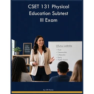 CSET 131 Physical Education Subtest III Exam