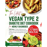 The Latest Vegan Type 2 Diabetic Diet Cookbook for Newly Diagnosed: 1000 Days of Tasty, Delicious, Low-Sugar, Low-Carb Plant-Based Recipes for Blood S