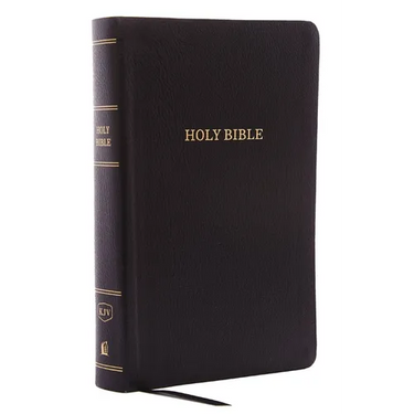 KJV, Reference Bible, Personal Size Giant Print, Bonded Leather, Black, Red Letter Edition