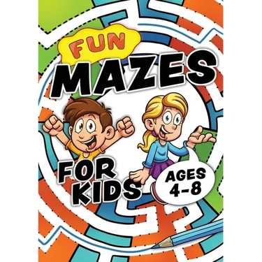 Fun Mazes For Kids Ages 4-8: Problem solving puzzles for children. Easy activity book for kids age 3, 4, 5, 6, 7, 8. Big book of first maze games for