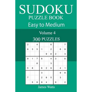 300 Easy to Medium Sudoku Puzzle Book