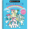 Brain Games - Sticker by Number: My Little Pony - For All Ages Includes Glitter Stickers Perforated, Spiral Bound Nostalgic Activity Book Gift