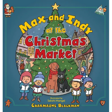 Max and Indy at the Christmas Market