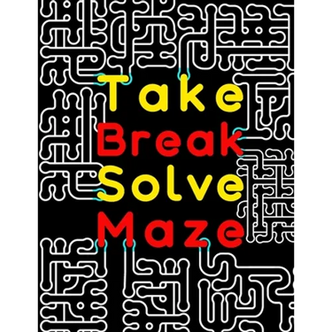 Take Break Solve Maze: 120 Large Print Maze Puzzles for Adults with Easy, Medium & Hard Levels. Maze Activity Book for Adults, Young Adults,