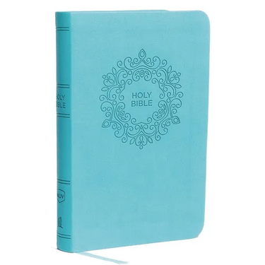NKJV, Value Thinline Bible, Compact, Imitation Leather, Blue, Red Letter Edition