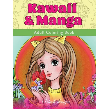 Kawaii & Manga: Adult Coloring Book