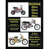 HONDA 50cc, 65cc, 70cc & 90cc OHC SINGLES 1959-1983 ALL MODELS WORKSHOP MANUAL