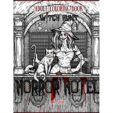 Adult Coloring Book Horror Hotel: Witch Hunt