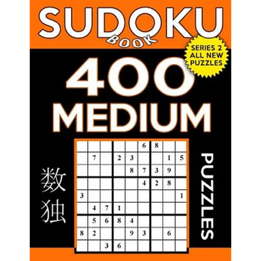 Sudoku Book 400 Medium Puzzles: Sudoku Puzzle Book With Only One Level of Difficulty