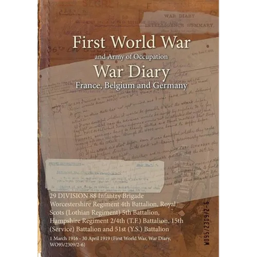 29 DIVISION 88 Infantry Brigade Worcestershire Regiment 4th Battalion, Royal Scots (Lothian Regiment) 5th Battalion, Hampshire Regiment 2/4th (T.F.) B