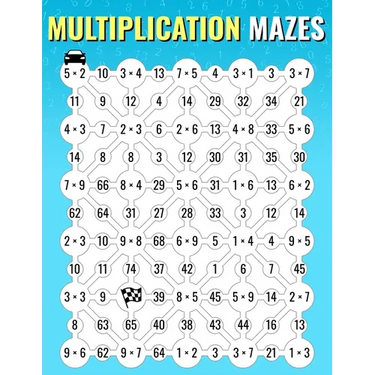 Multiplication Mazes: An Enjoyable Multiplication Math Drills Book To Learn And Memorize Multiplication Table For Kids And Adults