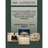 Brown-Forman Distillers Corp. V. Collector of Revenue. U.S. Supreme Court Transcript of Record with Supporting Pleadings