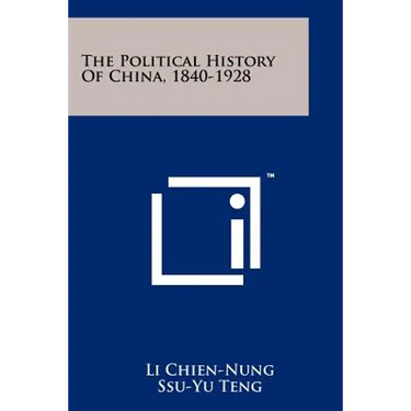 The Political History Of China, 1840-1928