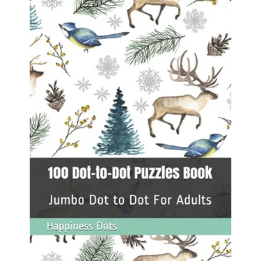 100 Dot-to-Dot Puzzles Book: Jumbo Dot to Dot For Adults