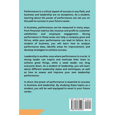 The Power of Performance: Business and Leadership Studies for Students